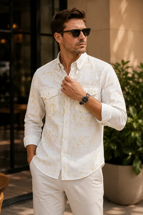 Pastel_Yellow_Striped_Cotton_Linen_Regular_Fit_Shirt_For_Men