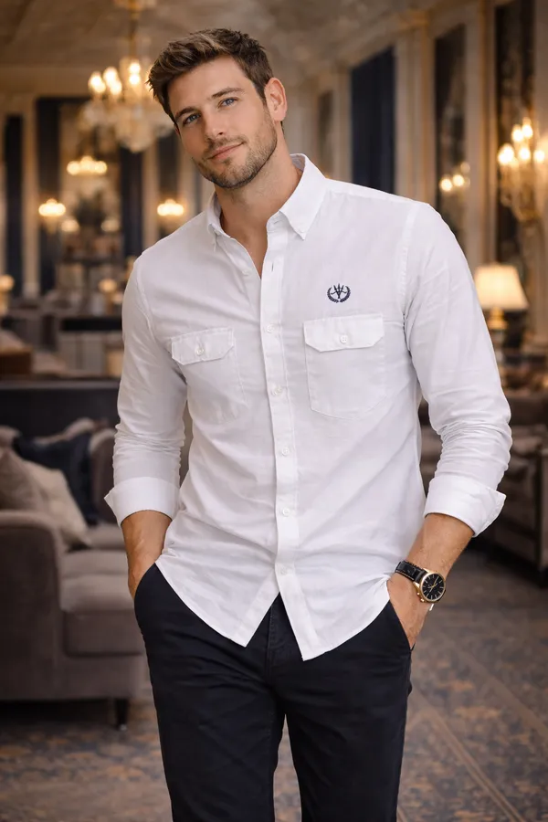 Pure_White_Cotton_Linen_Regular_Fit_Shirt_For_Men