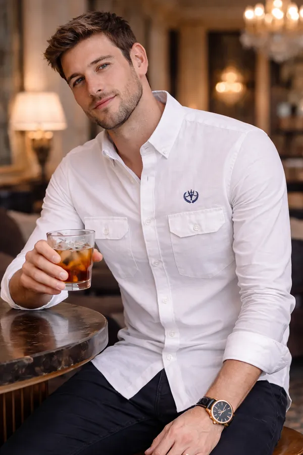 Pure_White_Cotton_Linen_Regular_Fit_Shirt_For_Men