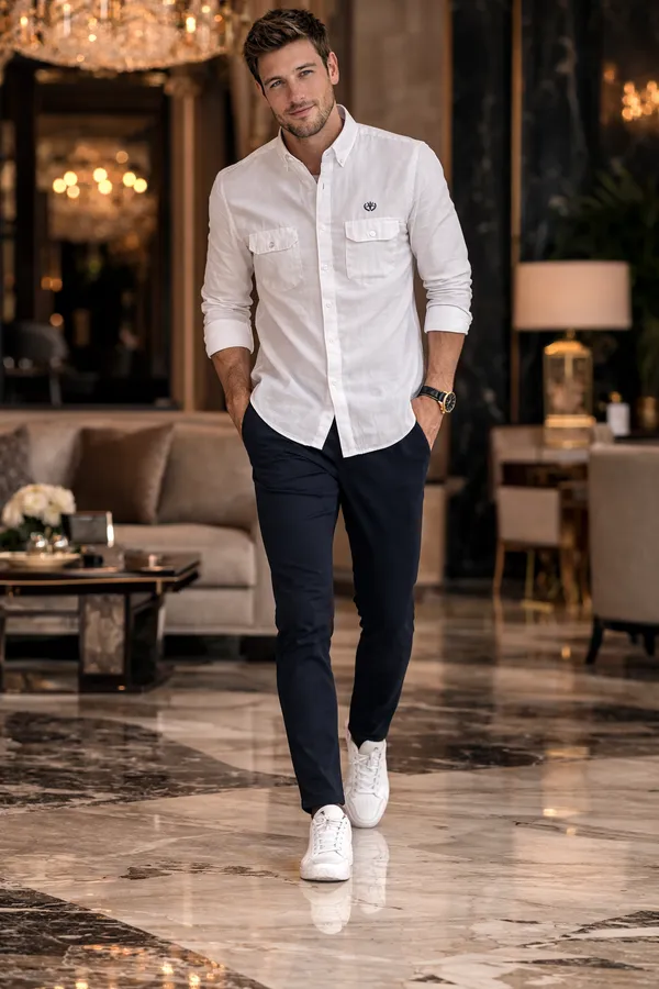 Pure_White_Cotton_Linen_Regular_Fit_Shirt_For_Men