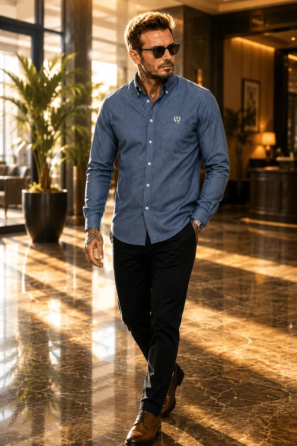 Azure_Cotton_Linen_Regular_Fit_Shirt_For_Men