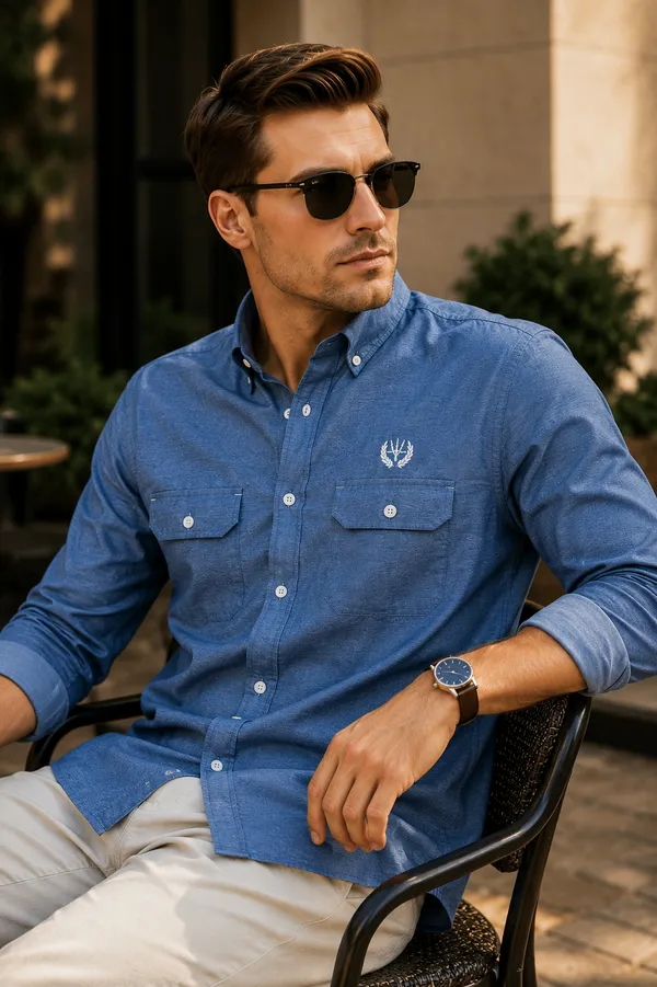 Azure_Cotton_Linen_Regular_Fit_Dual_Pocket_Shirt_For_Men