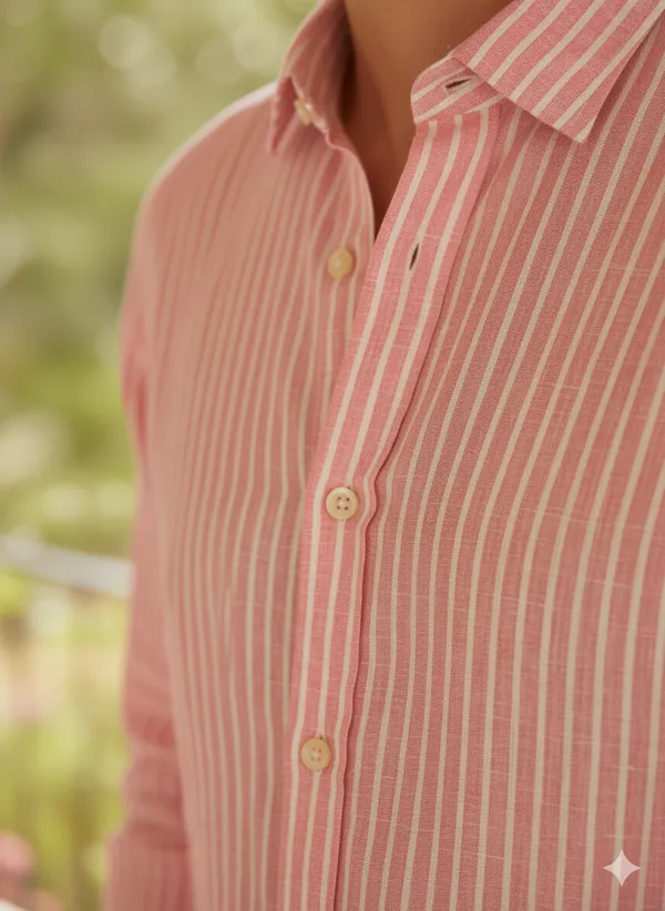 Pink_Cotton_Linen_Regular_Fit_Shirt_For_Men