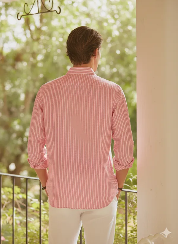 Pink_Cotton_Linen_Regular_Fit_Shirt_For_Men