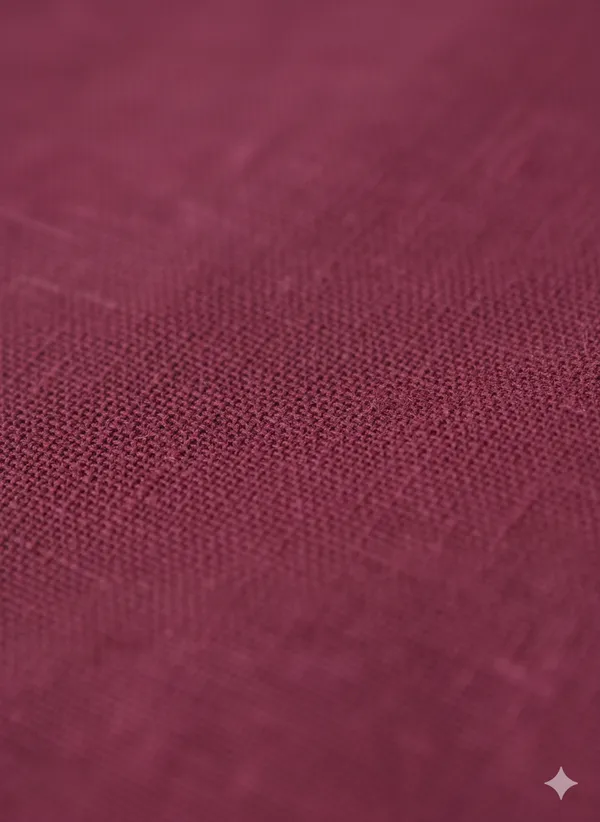 Burgundy_Cotton_Linen_Regular_Fit_Shirt_For_Men
