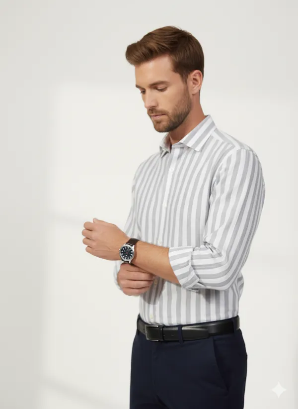 White_Cotton_Linen_Regular_Fit_Shirt_For_Men