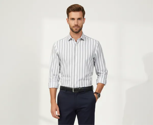 White_Cotton_Linen_Regular_Fit_Shirt_For_Men