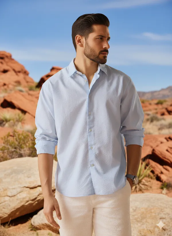 Sky_Blue_Cotton_Regular_Fit_Shirt_For_Men