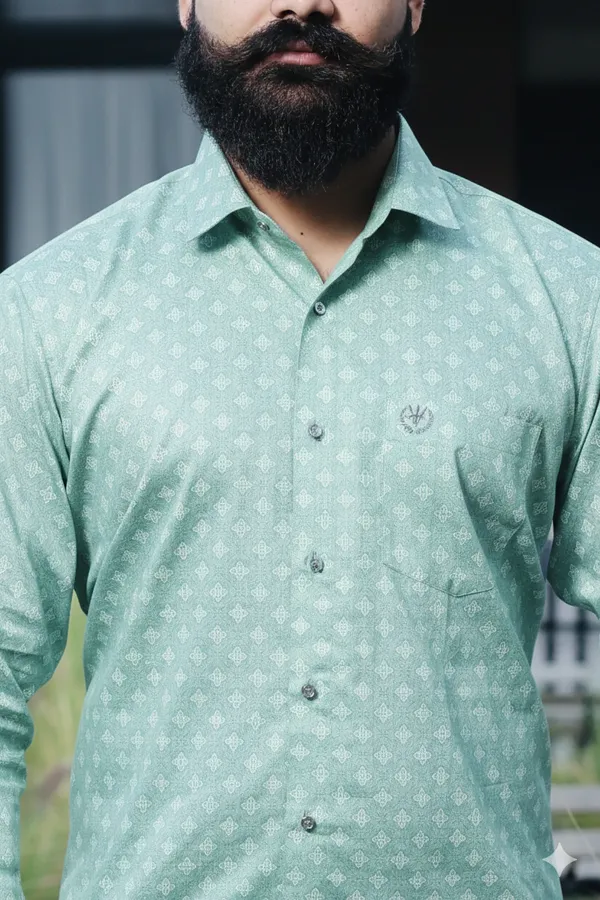 Midnight_Green_Cotton_Slim_Fit_Shirt_For_Men