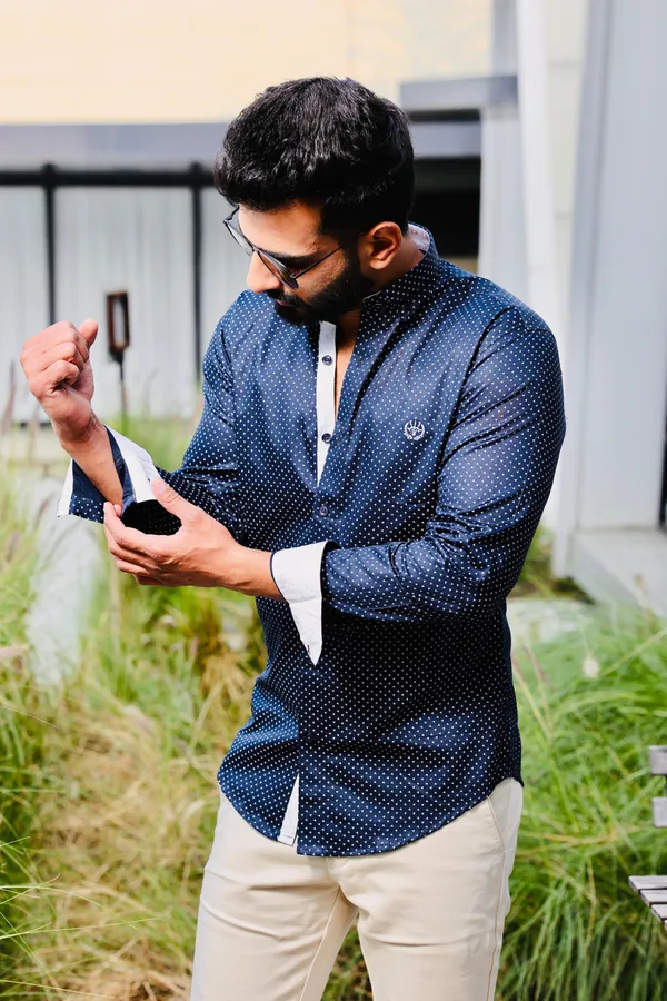 Blue_Cotton_Slim_Fit_Shirt_For_Men