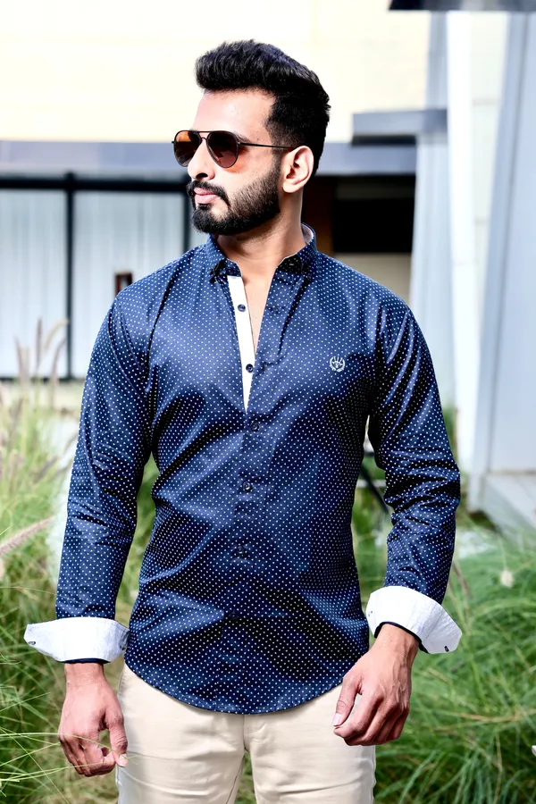 Blue_Cotton_Slim_Fit_Shirt_For_Men