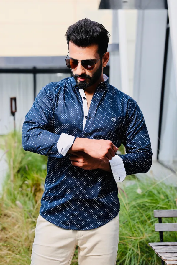 Blue_Cotton_Slim_Fit_Shirt_For_Men
