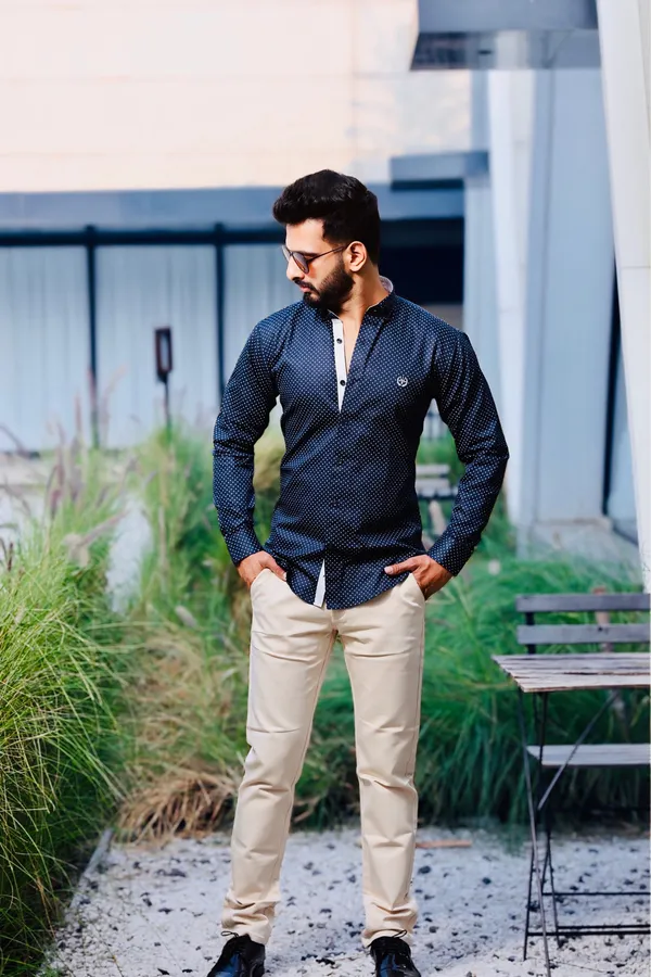 Blue_Cotton_Slim_Fit_Shirt_For_Men