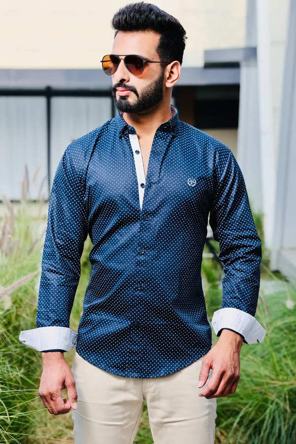 Blue_Cotton_Slim_Fit_Shirt_For_Men
