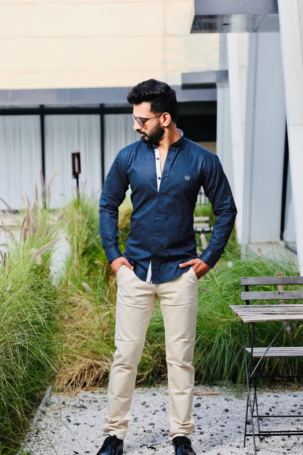 Blue_Cotton_Slim_Fit_Shirt_For_Men