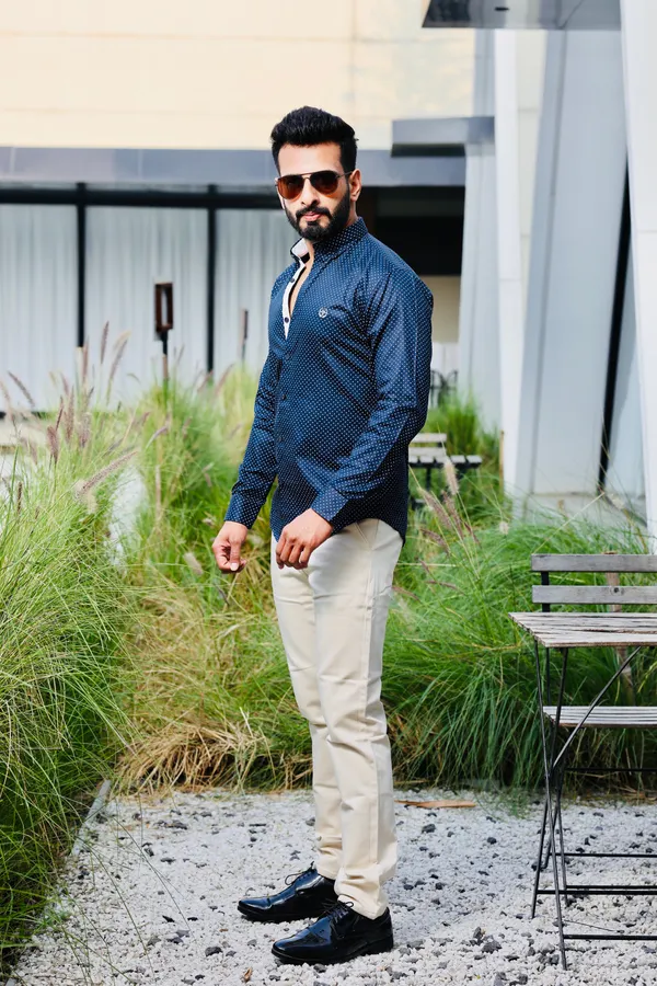 Blue_Cotton_Slim_Fit_Shirt_For_Men