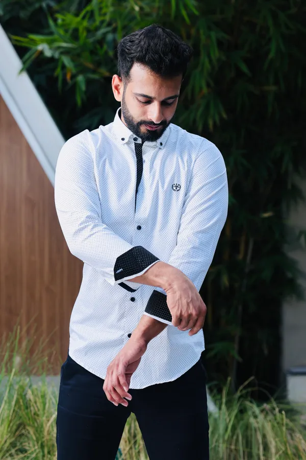White_Cotton_Slim_Fit_Shirt_For_Men
