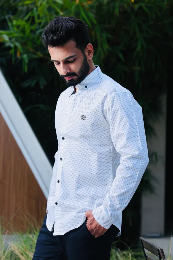 White_Cotton_Slim_Fit_Shirt_For_Men