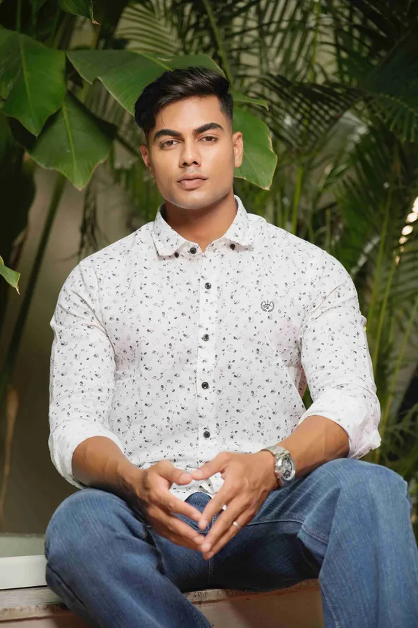 White_Cotton_Linen_Slim_Fit_Shirt_For_Men