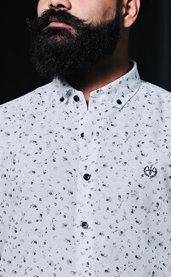 White_Cotton_Linen_Slim_Fit_Shirt_For_Men