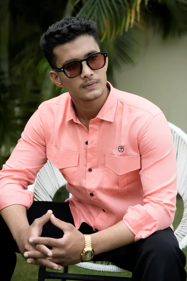 Orange_Cotton_Regular_Fit_Shirt_For_Men