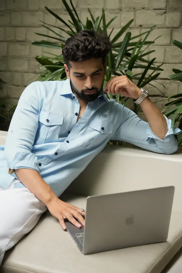 Sky_Blue_Cotton_Regular_Fit_Shirt_For_Men