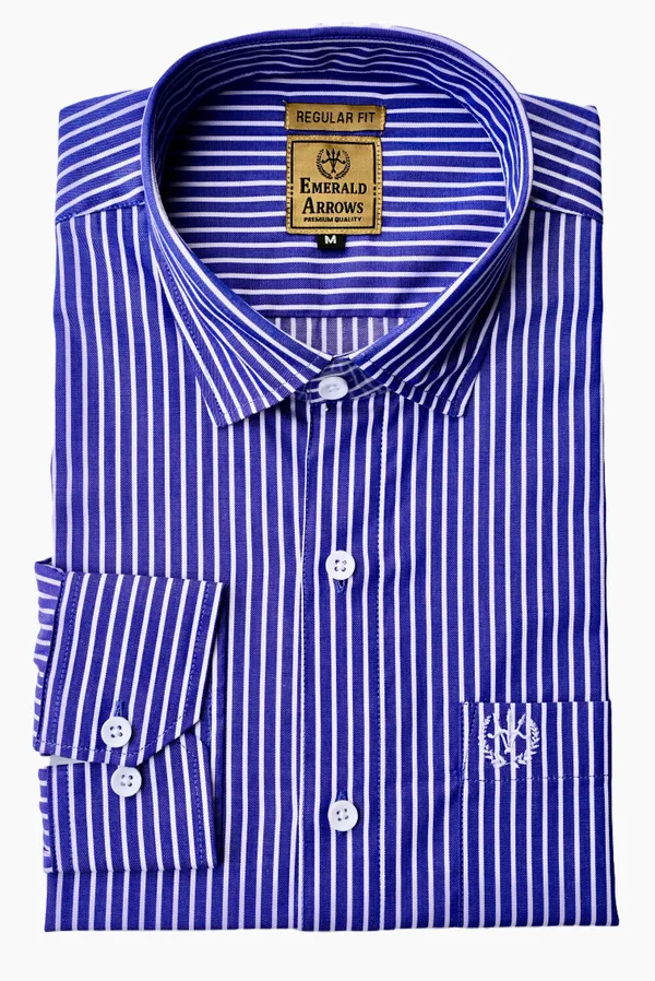 White_Blue_Cotton_Twill_Regular_Fit_Shirt_For_Men