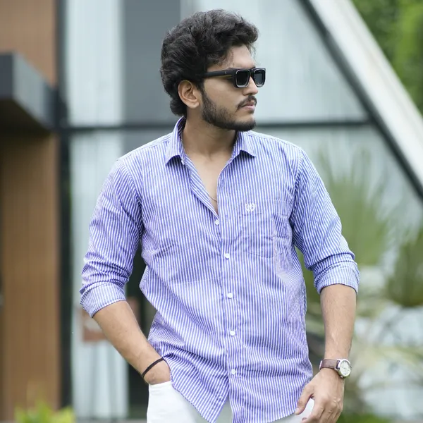 White_Blue_Cotton_Twill_Regular_Fit_Shirt_For_Men