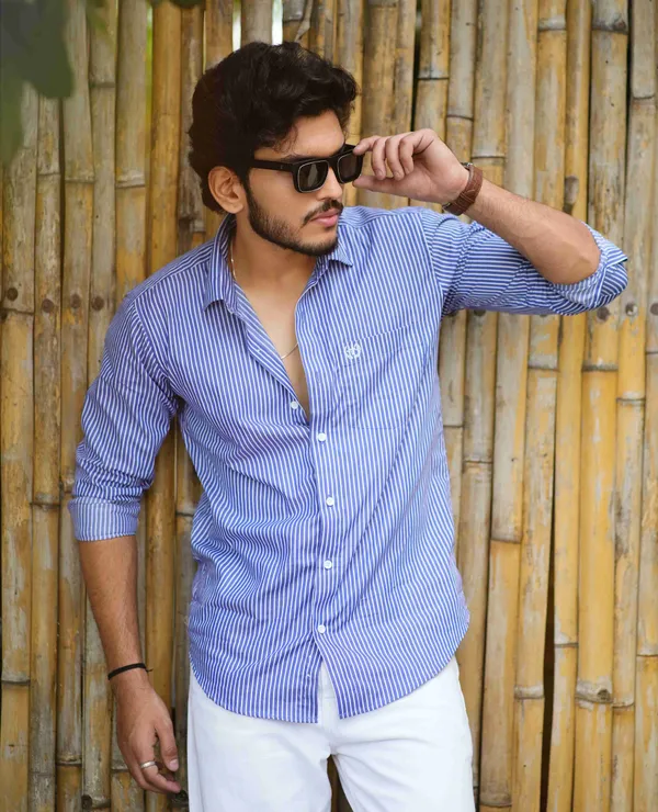 White_Blue_Cotton_Twill_Regular_Fit_Shirt_For_Men