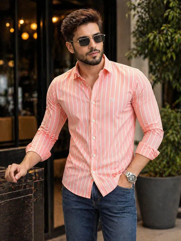 Light_Pink_Cotton_Regular_Fit_Shirt_For_Men