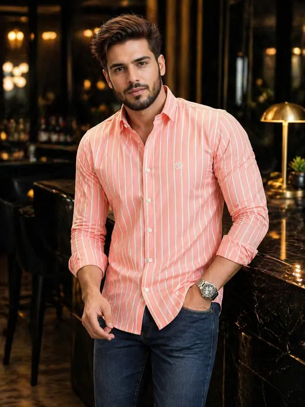 Light_Pink_Cotton_Regular_Fit_Shirt_For_Men