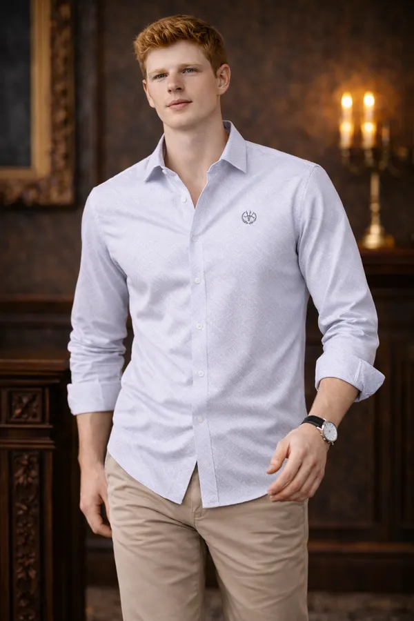 White_Cotton_Regular_Fit_Shirt_For_Men