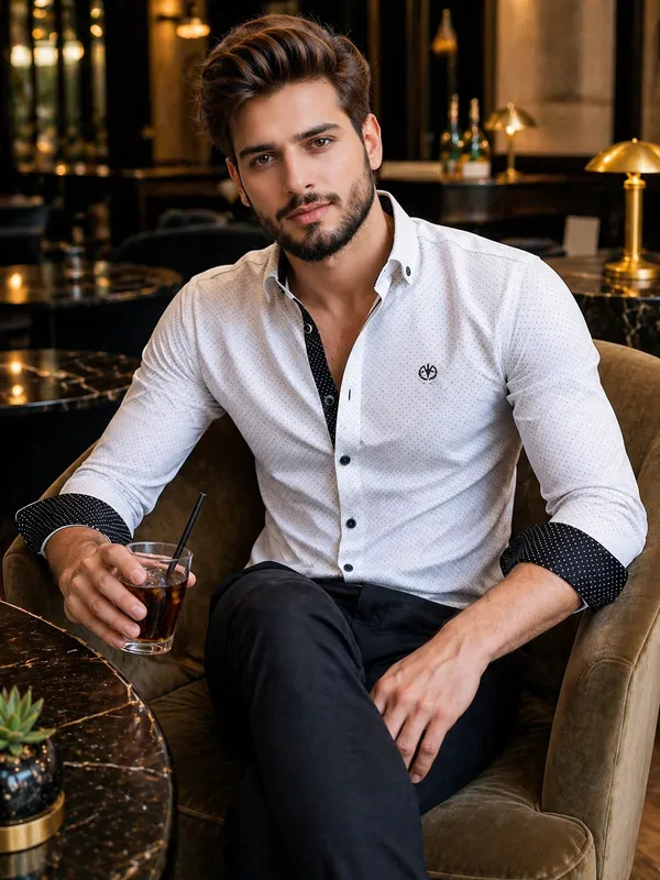 White_Cotton_Regular_Fit_Shirt_For_Men