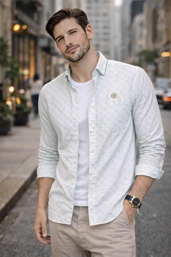 Pearl_Blue_Cotton_Linen_Regular_Fit_Shirt_For_Men