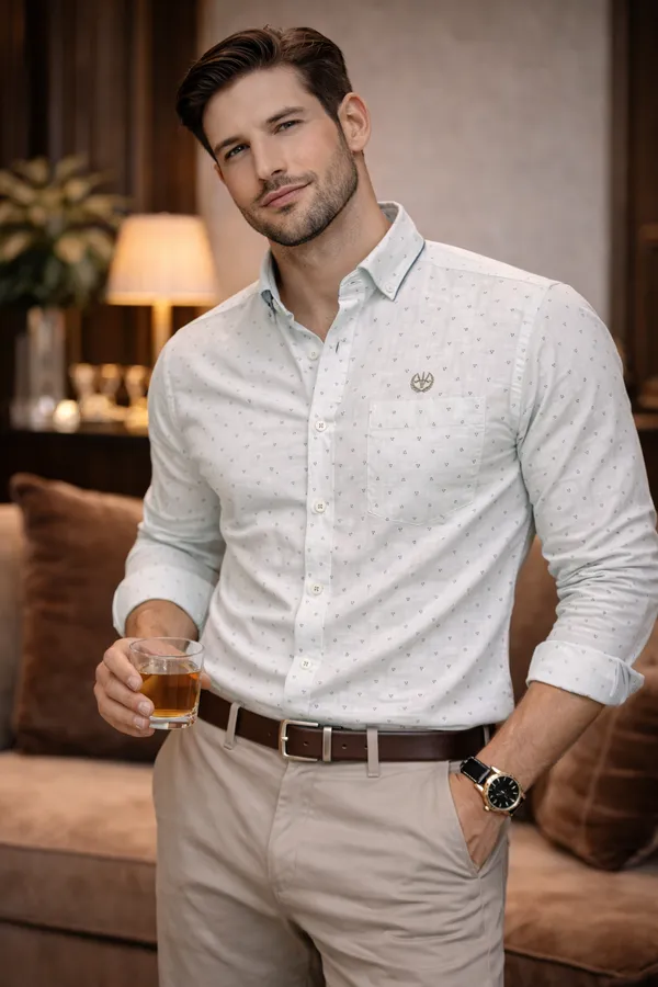 Pearl_Blue_Cotton_Linen_Regular_Fit_Shirt_For_Men