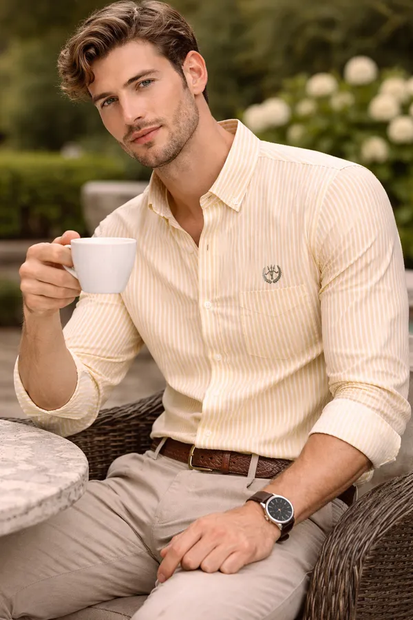 Pastel_Yellow_Cotton_Linen_Striped_Regular_Fit_Shirt_For_Men