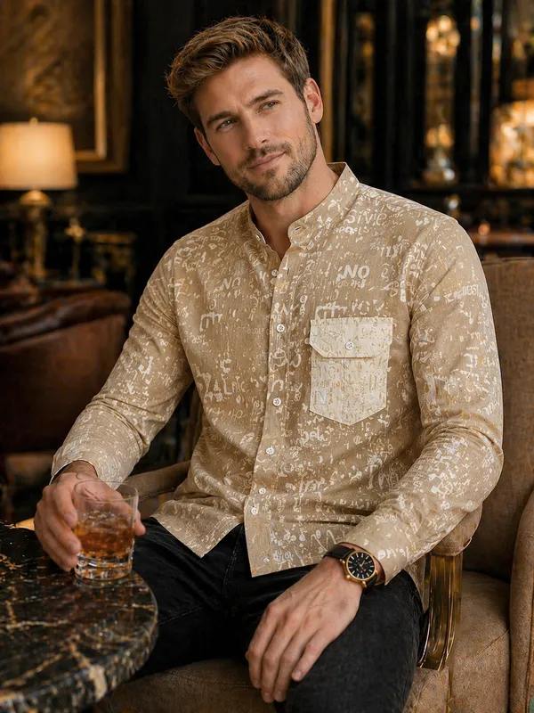Beige_Cotton_Linen_Printed_Regular_Fit_Shirt_For_Men