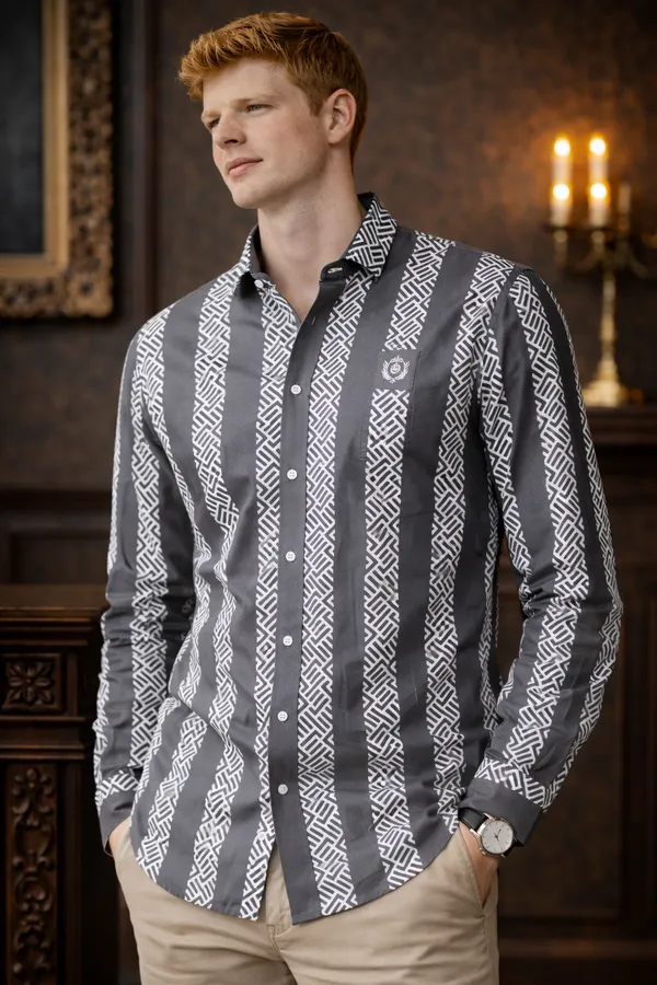 Grey_Cotton_Satin_Slim_Fit_Shirt_For_Men