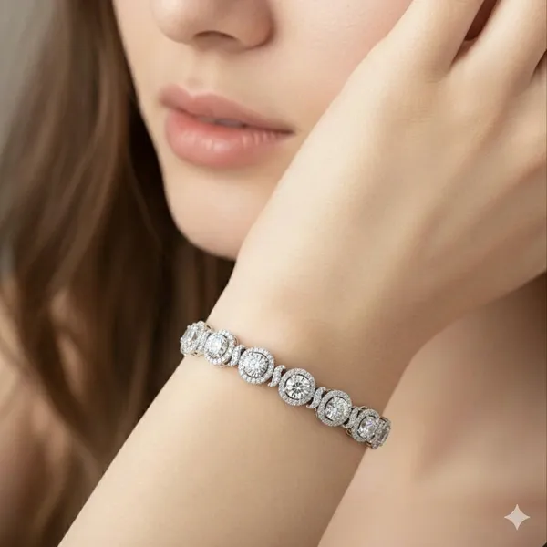White_Metal_Premium_&_Elegant_Bracelet_For_Women