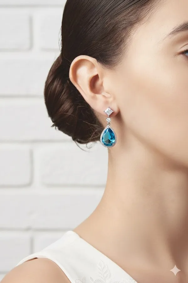 Sky_Blue_Metal_Premium_&_Elegant_Long_Earrings_For_Women