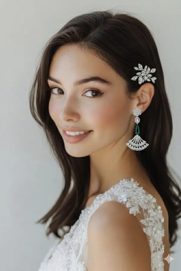 Green_Metal_Premium_&_Elegant_Long_Earrings_For_Women
