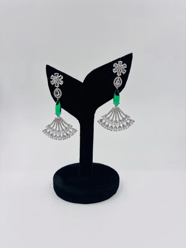 Green_Metal_Premium_&_Elegant_Long_Earrings_For_Women