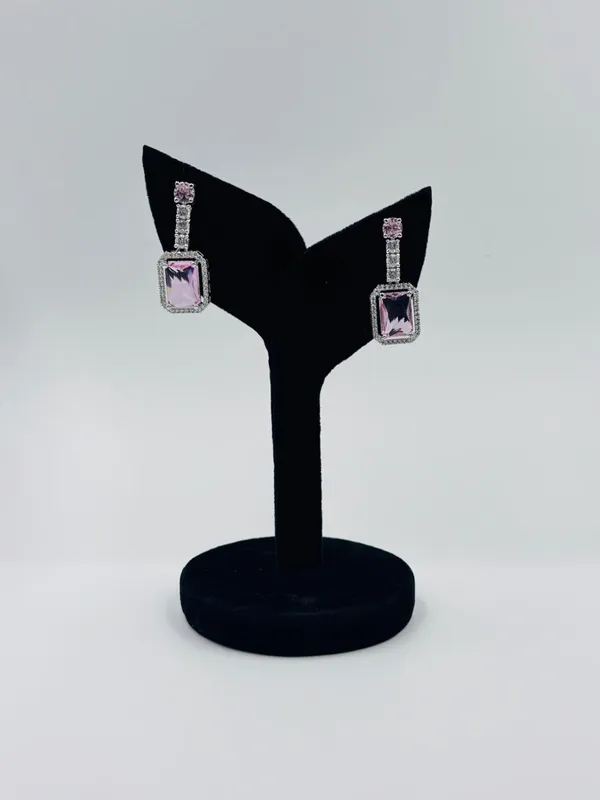 Light_Pink_Metal_Premium_&_Elegant_Long_Earrings_For_Women