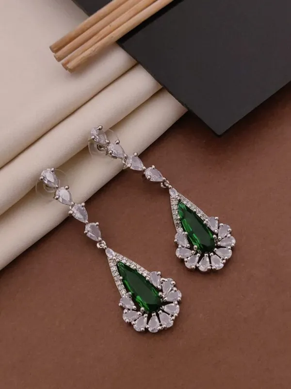 Green_Metal_Premium_&_Elegant_Long_Earrings_For_Women