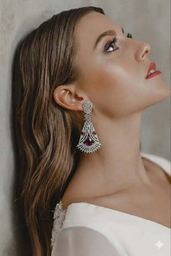 Pink_Metal_Premium_&_Elegant_Long_Earrings_For_Women