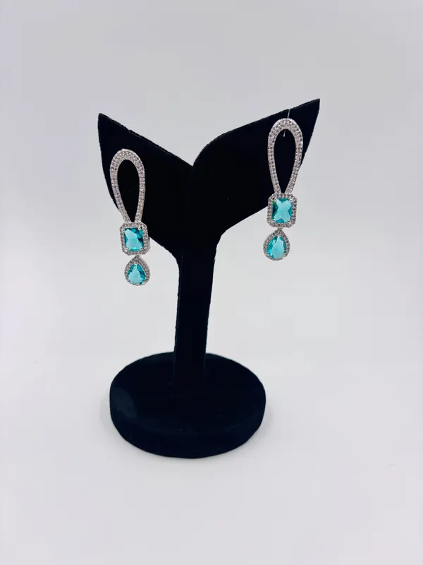 Sky_Blue_Metal_Premium_&_Elegant_Long_Earrings_For_Women