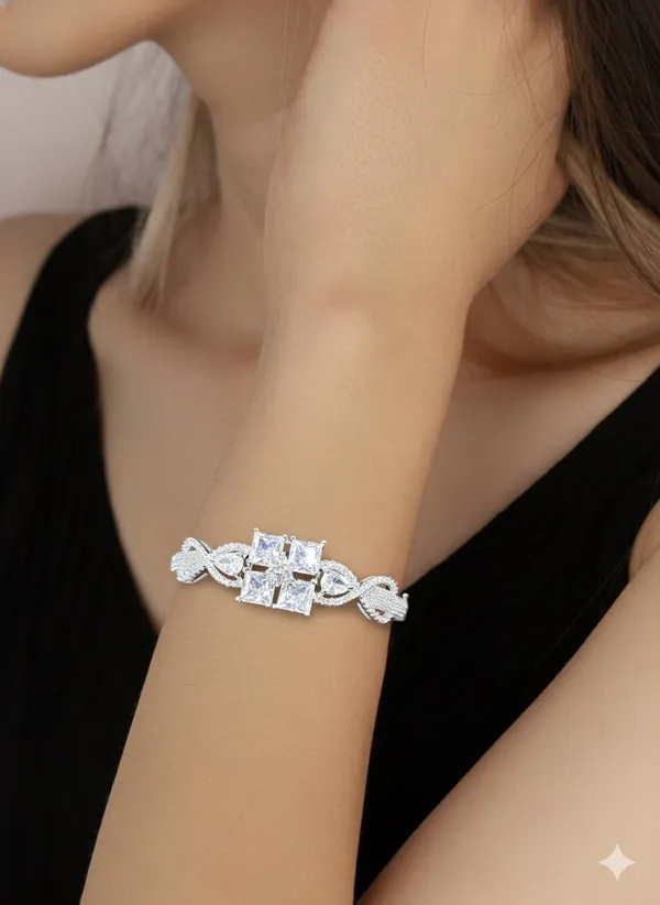 White_Metal_Premium_&_Elegant_Kada_For_Women