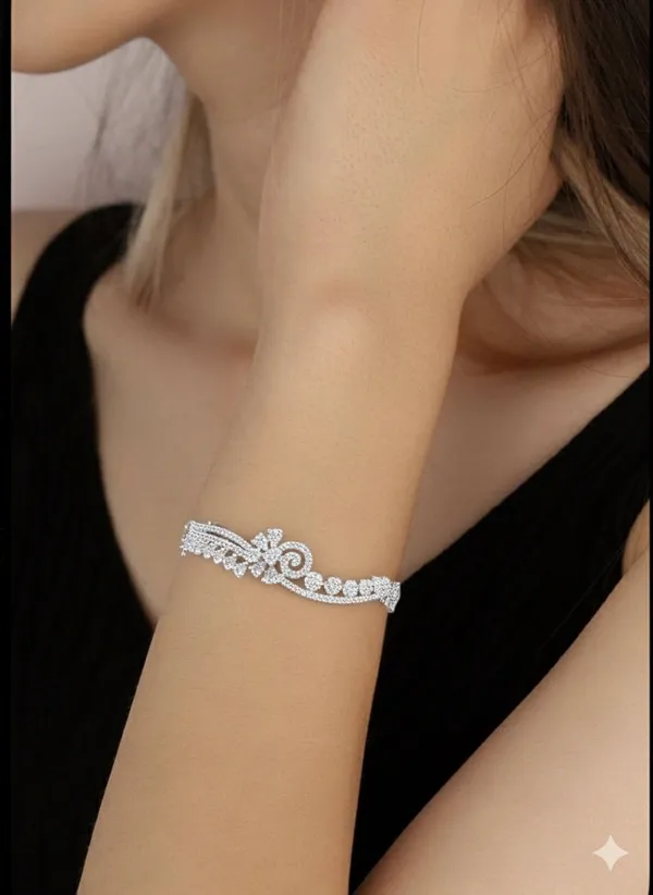 White_Metal_Premium_&_Elegant_Kada_For_Women