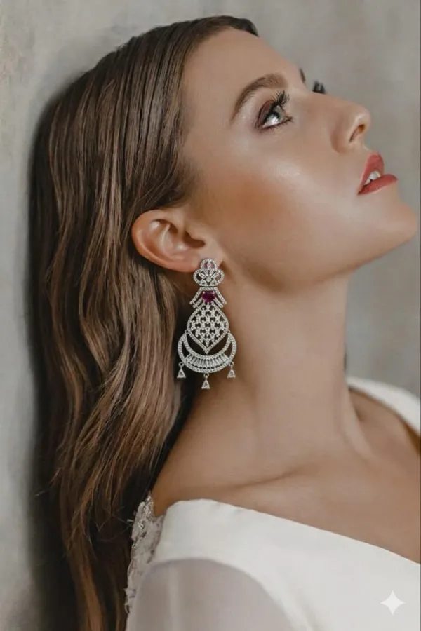 Pink_Metal_Premium_&_Elegant_Long_Earrings_For_Women