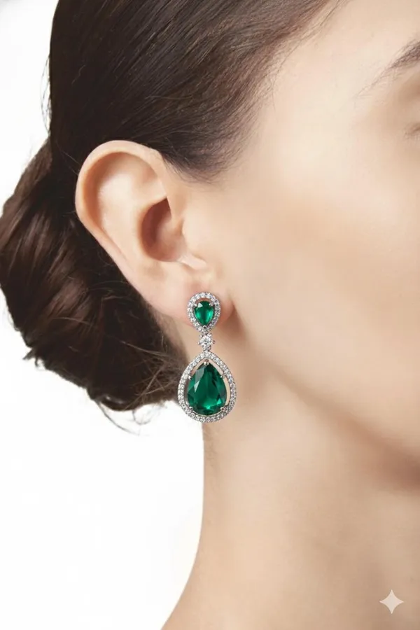 Green_Metal_Premium_&_Elegant_Long_Earrings_For_Women